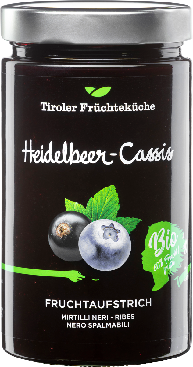 Heidelbeer-Cassis Bio Fruchtaufstrich